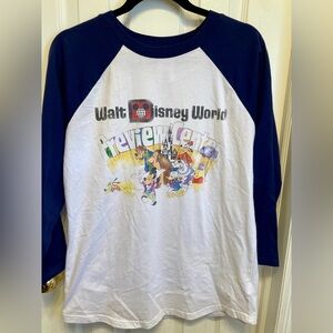 Mickey & Friends Baseball Tee Disney- Vintage image- Adult Size M- Never Worn